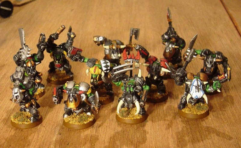 Warhammer 40k - Orks Assault on Black Reach - PAINTED - Ork Boyz - single  unit